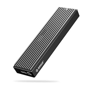 ORICO M.2 NVMe SSD Enclosure, USB 3.1 Gen 2 (10 Gbps) to NVMe PCI-E M.2 SSD Case Support UASP for NVMe SSD Size 2230/2242/2260/2280(up to 4TB) (M.2 NVMe)
