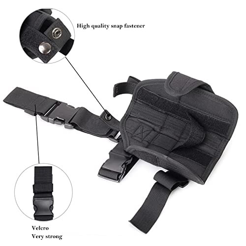 D. Duo Universal Leg Drop Holster Adjustable Men's And Women's Tactical Holster, Concealed Holster, Suitable For Pistols Of Any Size, Glock/911 Holster (Black) #TOP2