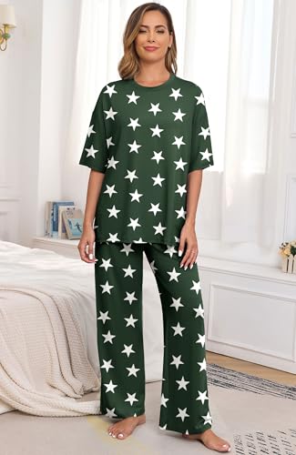 Image of PrinStory Pajamas for Women Soft Pjs Lounge Set S-4XL
