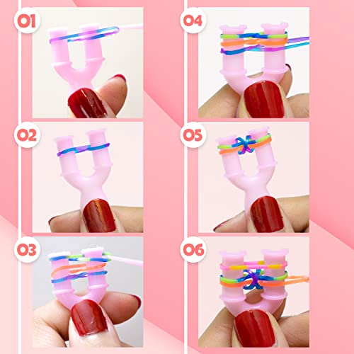 Toysury Rubber Bands For Bracelets 28 Colors Bracelet Making Kit Rubber Band Loom With Accessories For Girls, Boys And Kids Art Diy Craft #TOP5