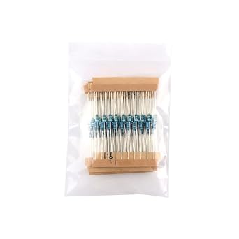 1080Pcs Resistor Kit - 1/4W 1% Precision Metal Film Resistors Assortment for DIY Electronics, 0-10 Ohm Range