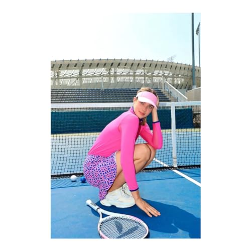 G Lifestyle Calcinha feminina Highland com babados duplos 40,6 cm, Highland Fuchsia Navy, M