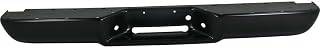 1pc Rear Powdercoated Black Steel Bumper Cover Step Face Bar Styleside Truck Without Impact Strip Holes for Tahoe for C/K 2500/1500 Suburban for C1500/C3500/C2500 for K3500/K2500/K1500