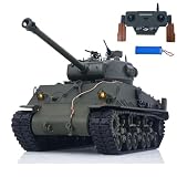 TOUCAN RC HOBBY US in Stock 1/16 RC Tank Sherman M4A3 E8 Fury Edition IR BB Barrel Elevation Smoke Unit Metal...