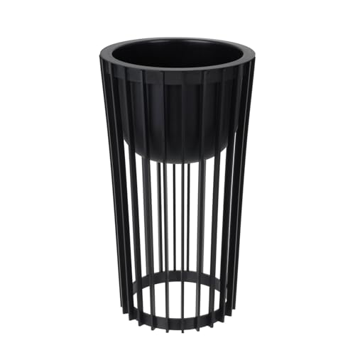 DIKEL Soporte para flores de 30 cm de diámetro x 54 cm de alto, soporte para plantas de plástico resistente, utilizable por ambos lados, taburete para flores para interior y exterior, mesa para