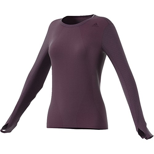 Adidas Women Sn Long Sleeve W T-Shirt - Red/Rojnoc, Small