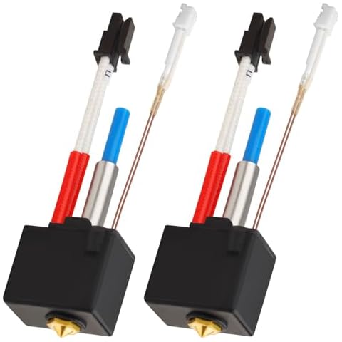 2PCS Original Kobra 2 Hotend, Extruder Hot End Replacement with 0.4mm Brass Nozzle and Silicone Sock for Kobra 2,Kobra 2 Plus,Kobra 2 Max,Kobra 2 Pro,Kobra 2 Neo -Support High Speed Printing Cover