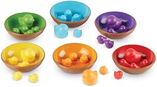 Learning Resources Birds in a Nest Sorting Set, Fine Motor Set, 36 Pieces