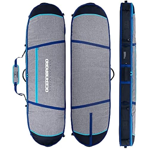 OCEANBROAD Surfboard Longboard Travel Bag Double for 2 Boards