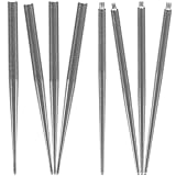 WRITWAA Pasador de Inserción Cónico para Perforación Corporal de Acero Inoxidable, Kit de 8 Piezas (14g y 16g, Rosca Interna y Externa), Herramienta Auxiliar para Piercing de Oreja, Nariz