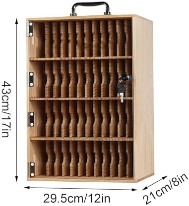 Classroom Cell Phone Holder Locker - Secure Storage with Key Lock, Ideal for Schools & Factories (XX-Large) - Efficient Organization Solution for Mobile Devices