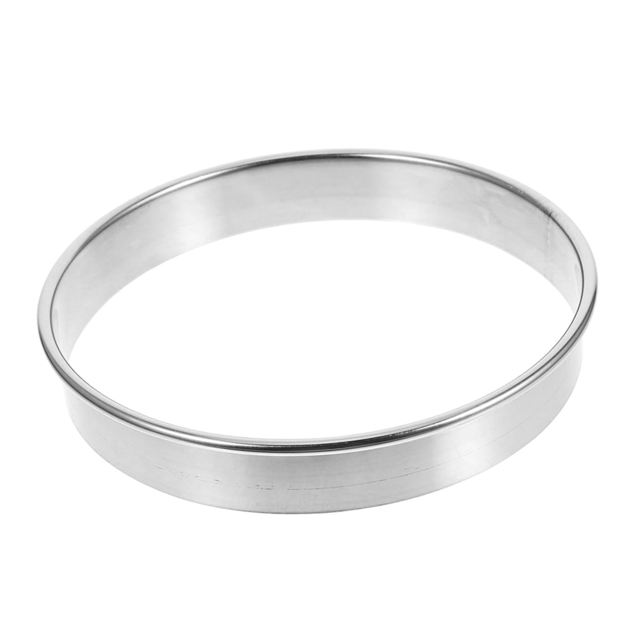 Cabilock Stainless Steel Pizza Saucing Ring Nonstick Round Baking Mold for Pizzas Cakes Pancakes and Cookies Easy Release Kitchen Essential for Baking Supplies
