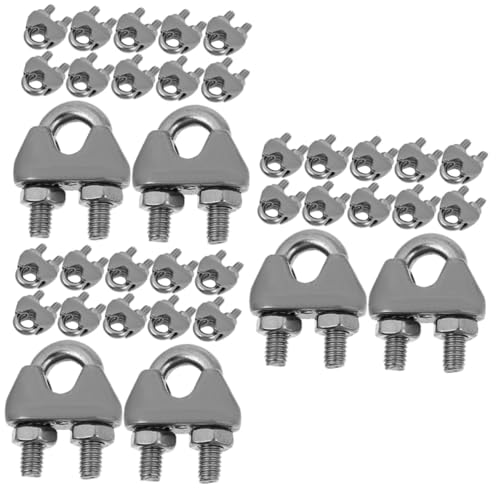 Clip de câble inoxydable Mobestech u-bolt en lot de 36 pièces pour tous vos projets divers