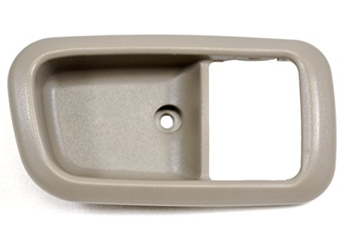PT Auto Warehouse TO-2950G-2FR - Inside Interior Inner Door Handle Trim/Bezel, Gray (Charcoal) - Regular/Access Cab, Passenger Side Front (Replaces 69277-0C010-B1, 692770C010B1)