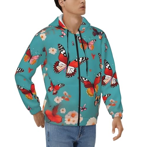 Pull à capuche homme motif poule idéal pour sorties nature et loisirs