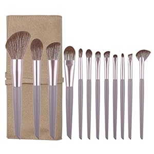 MADALIAN Loose Brush Full Set Concealer Eyeshadow Foundation Brush Beauty Tools 10 Makeup Brush Set(Color:E)