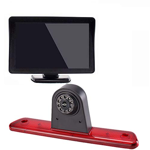 Parking Camera Kit4.3'' Inch TFT LCD Screen Auto Monitor + HD Night Vision Brake Light Rear View Camera Reversing Camera for Citroen Jumpy/Peugeot Expert/Toyota Proace van 3 transporter 2007-2016