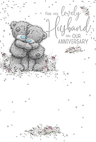 Me To You HUSBAND Anniversary Me to You Bear ASM01227, 153mm x 230mm / 6 inch x 9 inch.