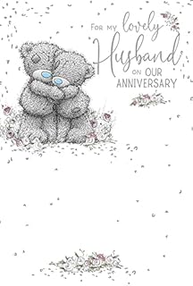 Me To You HUSBAND Anniversary Me to You Bear ASM01227, 153mm x 230mm / 6 inch x 9 inch.