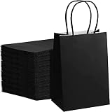 GSSUSA Paper Bags White 5.25x3.75x8", Gift Bags with Handles Bulk, Bags for Small Business, Sturdy K