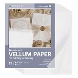 Translucent Vellum Paper 8.5 x 11, Goefun Vellum Paper Print...