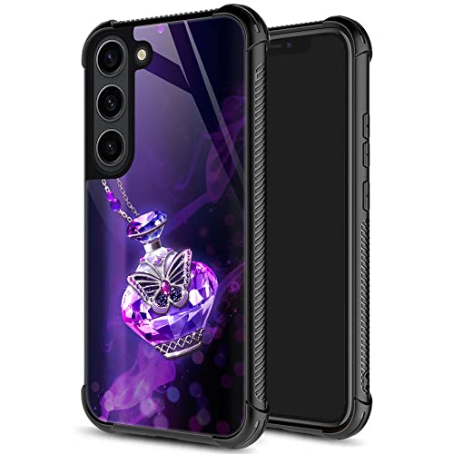 ZHEGAILIAN for Samsung Galaxy S23 FE Case, Military-Grade Protection, All-Around Shockproof Corners, Anti-Scratch Phone Case for Samsung Galaxy S23 FE - Butterfly Perfume