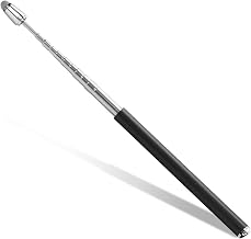 2 in 1 Pointer and Touch Screen Pen, Telescopic Stylus Pen for Teaching, Extendable Stylus Pen for Presentations, Conferences, School Supplies and Office Supplies (Black) | max 100 cm, bastone puntatore retrattile per insegnanti, universale per tablet/tou