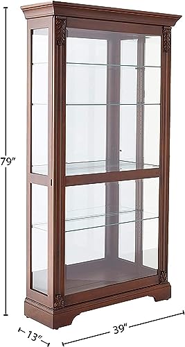 Tuscany Cherry Howard Miller Cohen Curio Cabinet, Large