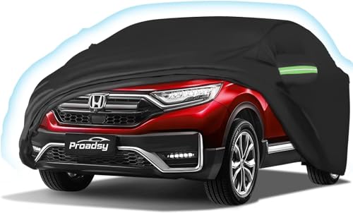 Cubierta de Coche para Honda CRV 2017-2022 6 Capas para Todo Tipo de Clima, Impermeable, Sol, Lluvia, protección contra el Polvo, Cubiertas para Exteriores con Cremallera