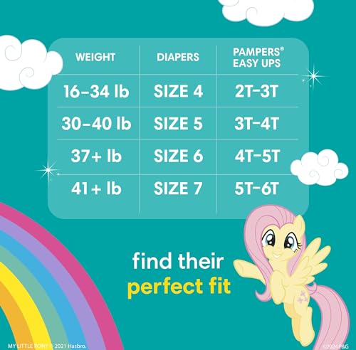 image for Pampers Easy Ups Girls & Boys Potty Training Pants - Size 5T-6T, 80 Co