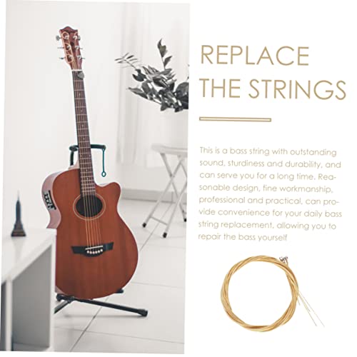 Wakauto 5 Conjuntos Cordas Graves Violão Instrumento De Guitarra Acessórios Guitarra e Baixo Partes