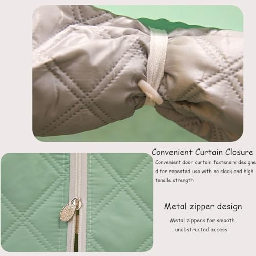 Acogedora tienda de campaña con 99% tela opaca, diseño de algodón resistente al viento, cremalleras seguras, espaciosa para adultos, ideal para dormitorios y dormitorios
