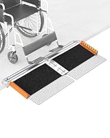 FACHNUO TOOL – 30cm Türschwellenrampe für Rollstuhl, 363 kg Tragkraft Nahtl