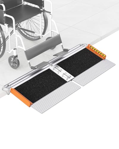 30cm Türschwellenrampe für Rollstuhl, 363 kg Tragkraft Nahtloses Rampe