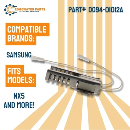 Edgewater Parts DG94-01012A Oven Igniter Replacement Compatible With Samsung Ovens