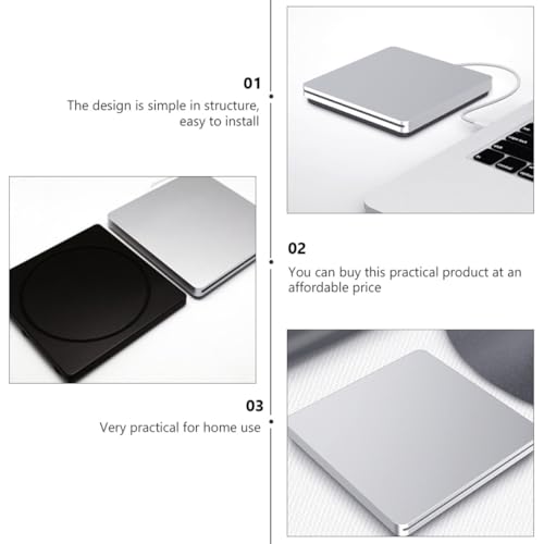 Lectora externa DVD y quemadora CD USB 3.0 plateada miniatura 6