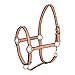 HORZE Adepto Adjustable Horse Halter | Soft, Durable Polyester - Coral Gold - Warmblood