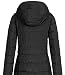 Eight 2 Nine Damen Steppmantel LETN-039 Lange Stepp-Jacke mit Kapuze black XXL