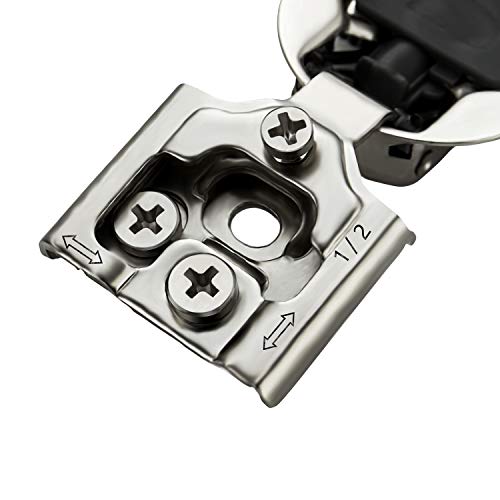 Ravinte 30 Pack 15 Pairs 1/2 inch Overlay Soft Close Hinges for Kitchen Cabinet Hinges Satin Nickel Hidden Hinges Stainless Steel Concealed Hinge self Closing by Ravinte - Image 4
