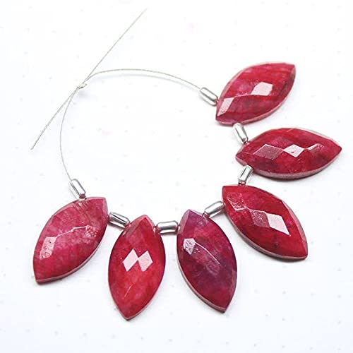 Rubis naturel facetté marquise perles de qualité gemme supérieure pour création joaillerie de luxe