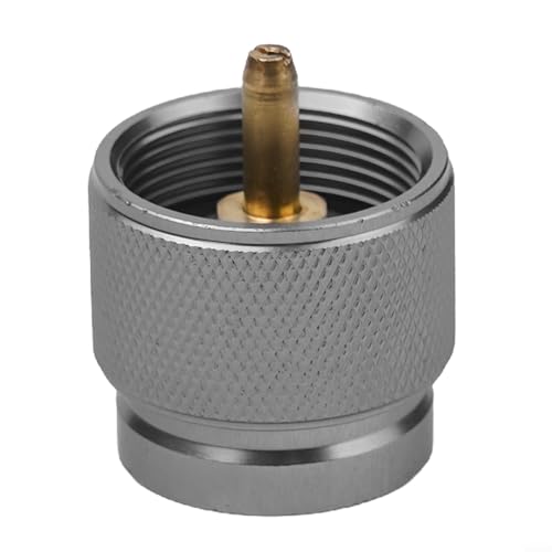 ZWEquipint Adaptador de tanque de gas para camping, acoplador cilíndrico de 1 libra, conector de válvula de recipiente de estufa al aire libre, para senderismo al aire libre, camping