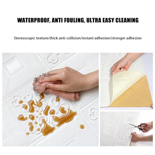Effet brique stickers muraux pour masquer un mur abîmé facilement