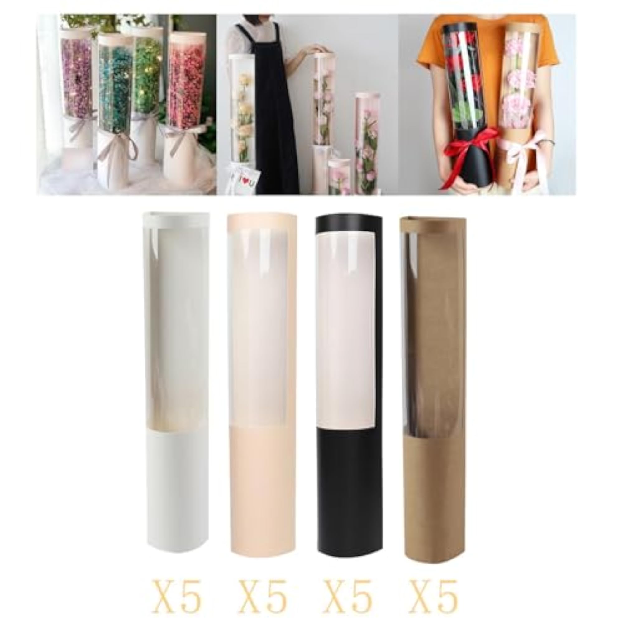 5Pcs Bouquet Gift Box for Valentine's Day Gifts