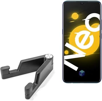 BoxWave Stand and Mount Compatible with vivo iQOO Neo 855 Plus - Desktop Aluminum SoloStand, Adjustable Hands-Free Portable with Rubber Feet - Jet Black