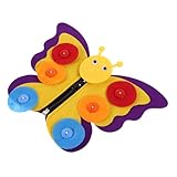 Mejora la coordinación: las cremalleras y botones desmontables ayudan a los a desarrollar la coordinación mano-ojo, la paciencia y el tablero de costura - tablero de enhebrado sensorial, accesorios de tablero ocupado DIY