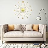 L'horloge a une construction robuste en métal, ce qui la rend très durable.