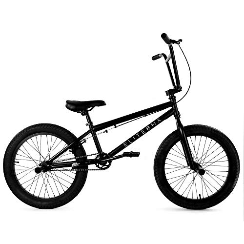 Elite Bicycles Elite Bmx Bicycle 20Inch & 16Inch Freestyle Bike - Stealth And Peewee Model (Matte Black, 20) #TOP1