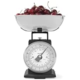 Salter zeitlose mechanische Küchenwaage – 5 kg Kapazität, 1 Liter spülmaschinenfeste Schüssel...