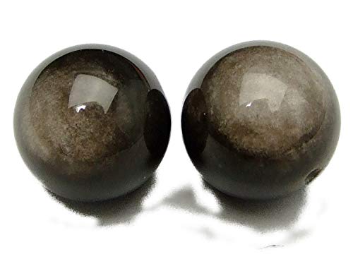 g3-393R 10mm AA 銀 シルバーオブシディアン 1粒売り 鑑別済・本物保証 アメリカ産 天然石 パワーストーン