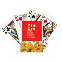 no/no Empire State Building New York Gold Poker - Juego clásico